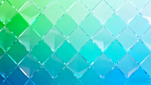 渐变蓝绿几何图案背景