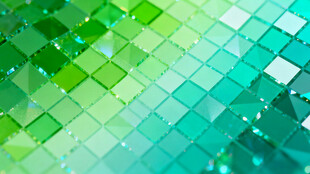 绿色渐变方块马赛克背景