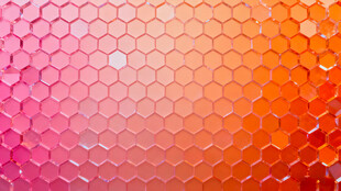 渐变蜂巢图案背景