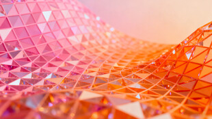 绚丽几何多边形抽象背景图