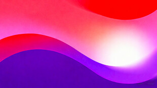 绚丽多彩波浪形渐变背景