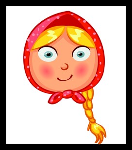 戴红帽的可爱金发女孩