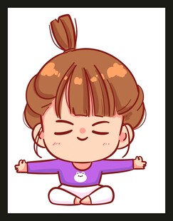 可爱萌娃做瑜伽