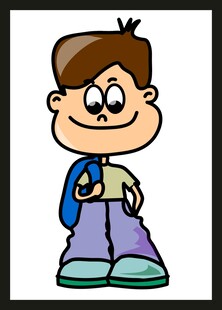 卡通男孩形象展示