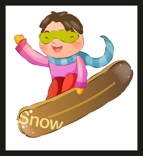 儿童滑雪畅享冬日乐趣