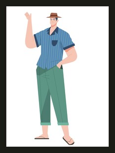 穿制服的帅气工作人员