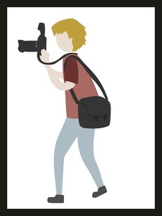 摄像师出行拍摄瞬间