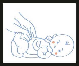 婴儿换尿布场景