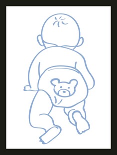 婴儿简笔画图案