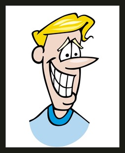 快乐卡通男子头像