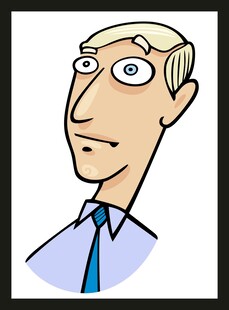 卡通风格男士头像