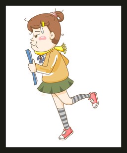 奔跑的活力少女