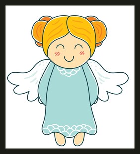 可爱小天使插画
