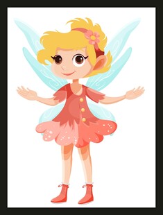 可爱金发小仙子