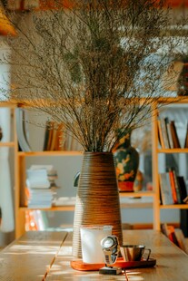 室内干花摆件营造温馨氛围