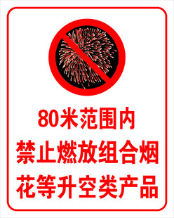 禁止燃放烟花爆竹展板