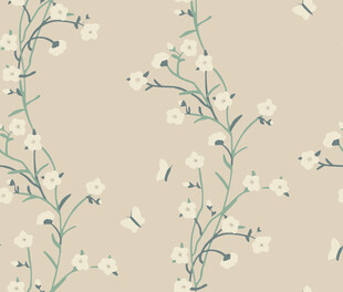 淡雅花卉图案背景纹理