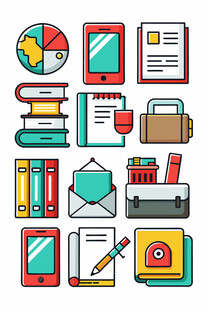 多样办公学习用品集合
