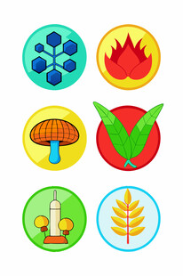 自然元素图标集