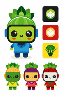 可爱卡通小怪兽角色设计