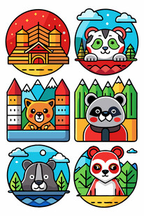 动物城市卡通形象集合