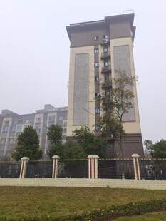 高层住宅楼外观景观