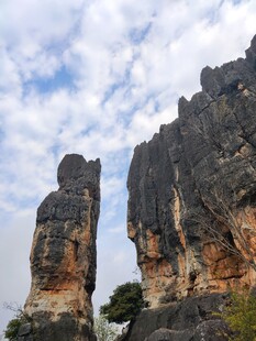 云南大理丽江壮观石林景观