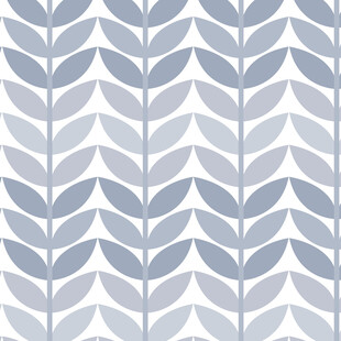 蓝白叶片几何图案纹理