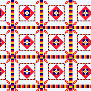 多彩几何图案民族风纹理