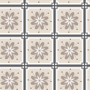 花卉几何图案瓷砖纹理