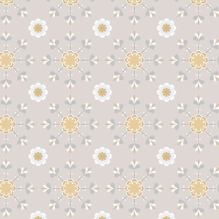简约花卉几何图案纹理