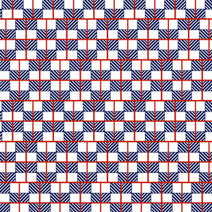 红蓝白几何编织图案纹理