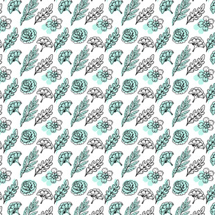 清新仙人掌图案背景素材