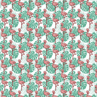 圣诞红绿花卉图案背景