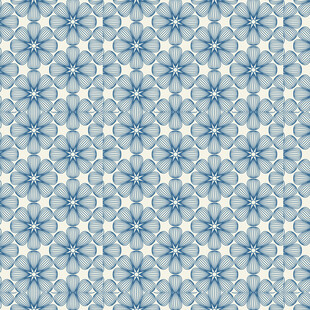 蓝白雪花几何图案纹理