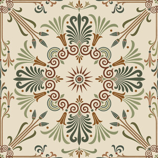 复古花纹装饰图案