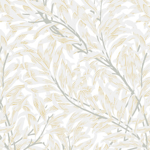 简约植物纹理墙纸图案