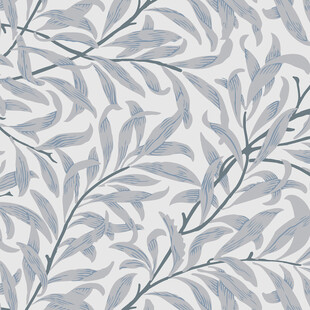 浅蓝枝叶图案纹理背景