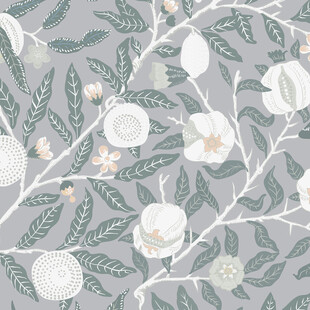 清新花卉绿植图案背景