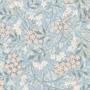 浅蓝色花卉植物图案背景