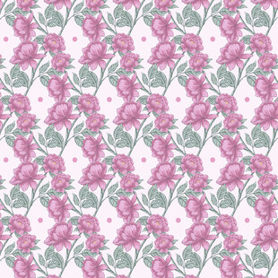 粉色花卉图案无缝背景