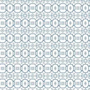 蓝白几何图案无缝背景