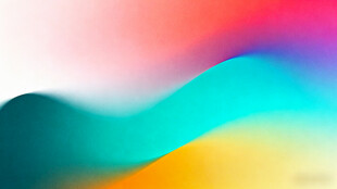 多彩渐变波浪背景图