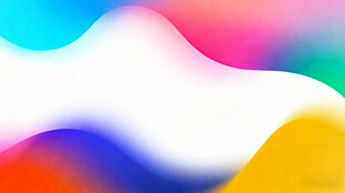 多彩波浪渐变抽象背景图