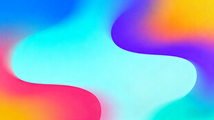 多彩渐变流体抽象背景图