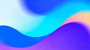 梦幻渐变波浪背景图