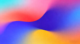 多彩渐变流体背景图