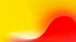 红黄渐变抽象波浪图案