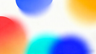 多彩渐变圆形抽象背景图