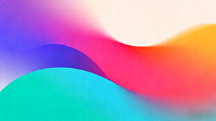 多彩渐变流体抽象背景图